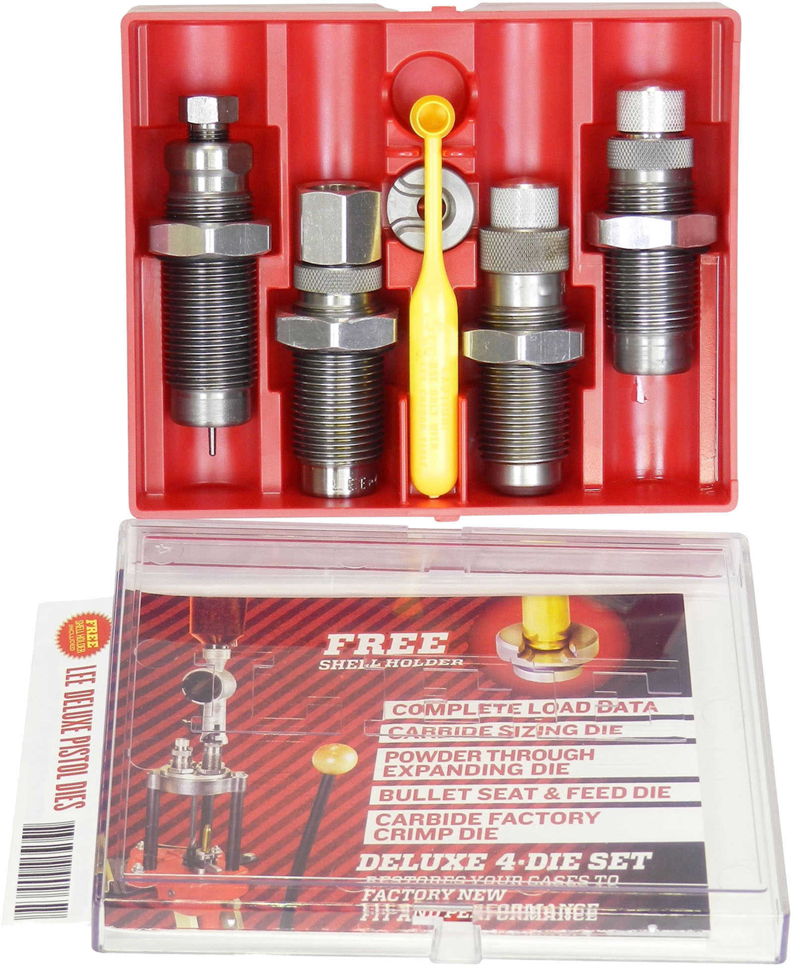 Lee Deluxe Pistol Carbide 4-Die Set With Shellholder For 44 Special Md: 90966