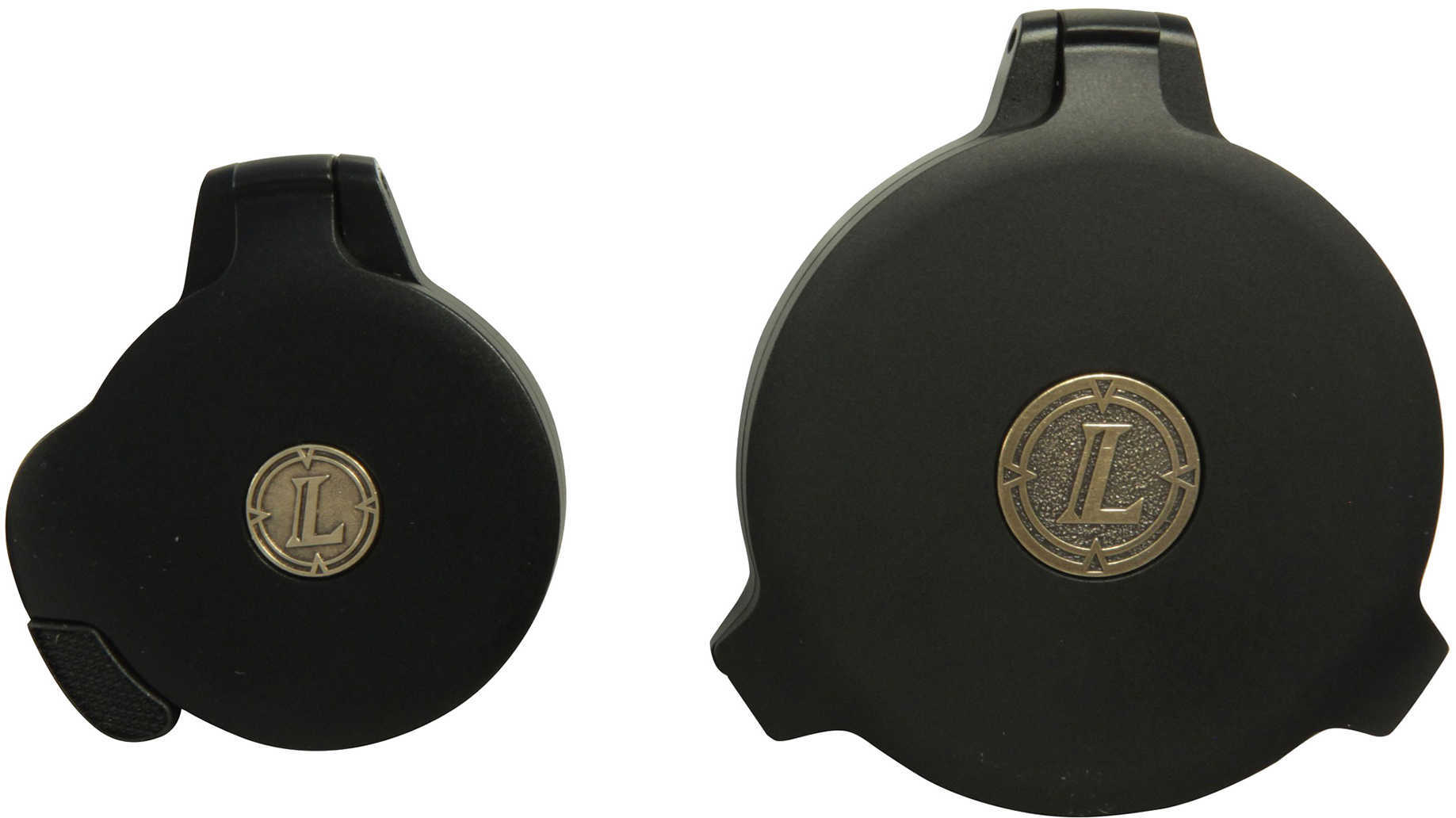 Leupold 62995 Alumina Flip-Back Lens Cover Kit 50mm Standard EP Slip On Aluminum Black Matte