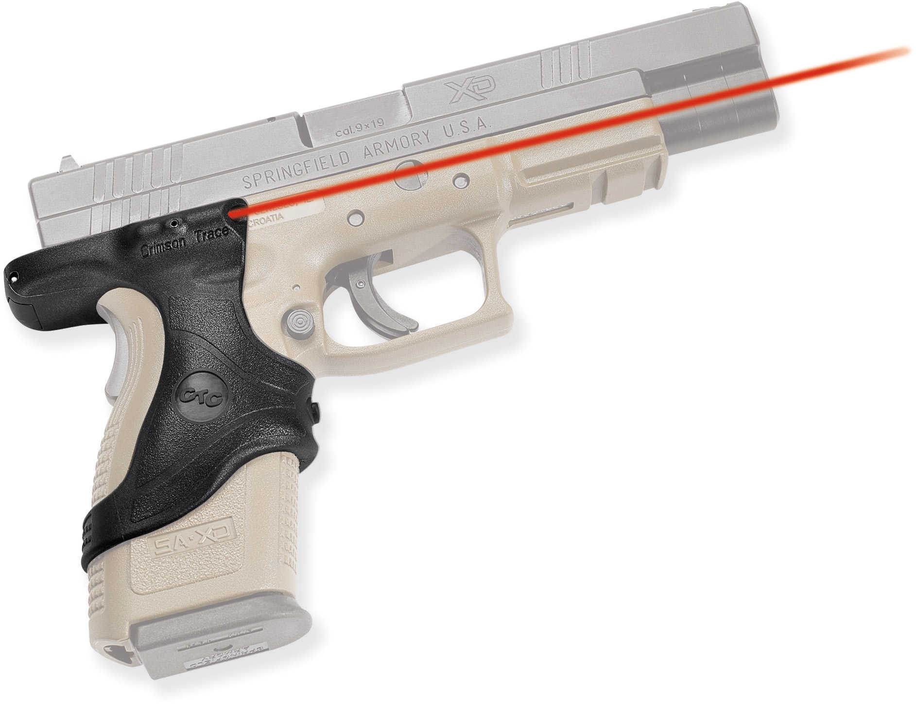 Crimson Trace 5mw Lasergrip For Springfield Xd Md: Lg446