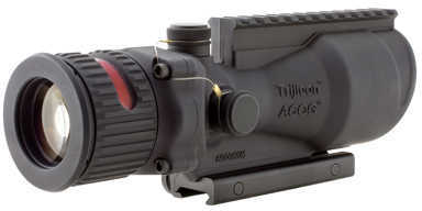 Trijicon 100002 ACOG 6x 48mm Obj 17 ft @ 100 yds FOV Black Matte Finish Illuminated Red Chevron 308 BAC