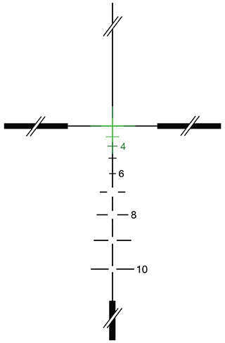 Trijicon 100163 ACOG 3.5x 35mm Obj 28.9 ft @ 100 yds FOV Black Matte Dual Illuminated Crosshair 223 Ballistic Green