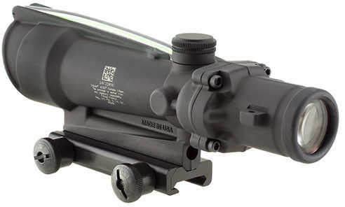 Trijicon 100163 ACOG 3.5x 35mm Obj 28.9 ft @ 100 yds FOV Black Matte Dual Illuminated Crosshair 223 Ballistic Green