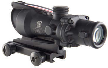 Trijicon 100219 ACOG 4x 32mm Obj 36.8 ft @ 100 yds FOV Black Matte Finish Dual Illuminated Horseshoe 223 Ballistic Red