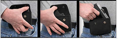 Bulldog Black Nylon Phone Concealed Holster With Trim Md: BD841