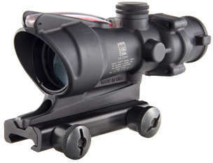 Trijicon 100220 ACOG 4x 32mm Obj 36.8 ft @ 100 yds FOV Black Matte Finish Dual Illuminated Horseshoe 6.8 Ballistic Red