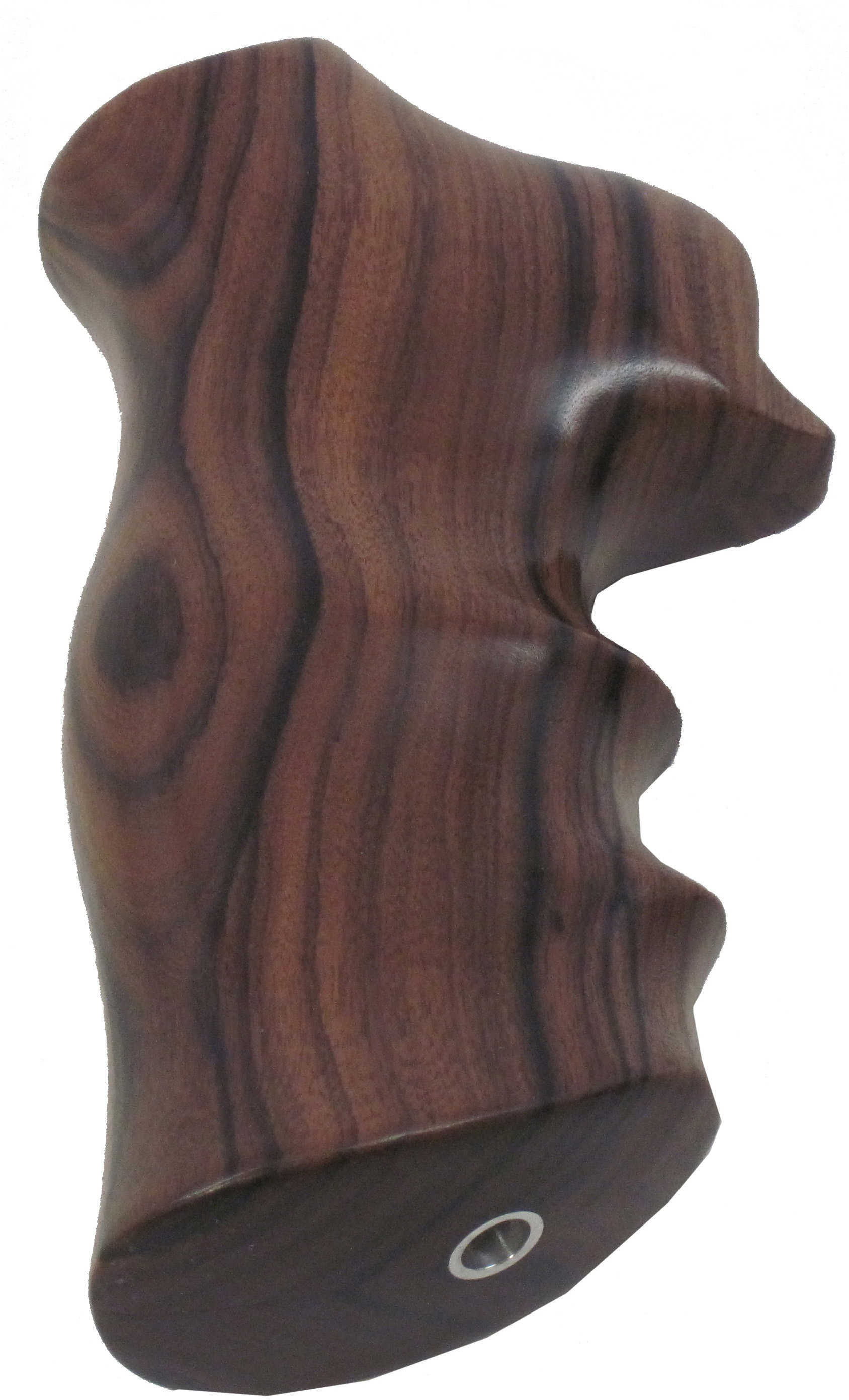 Hogue 80300 Fancy Hardwood with Finger Grooves Grip Ruger GP100/Super Redhawk Pau Ferro Brown