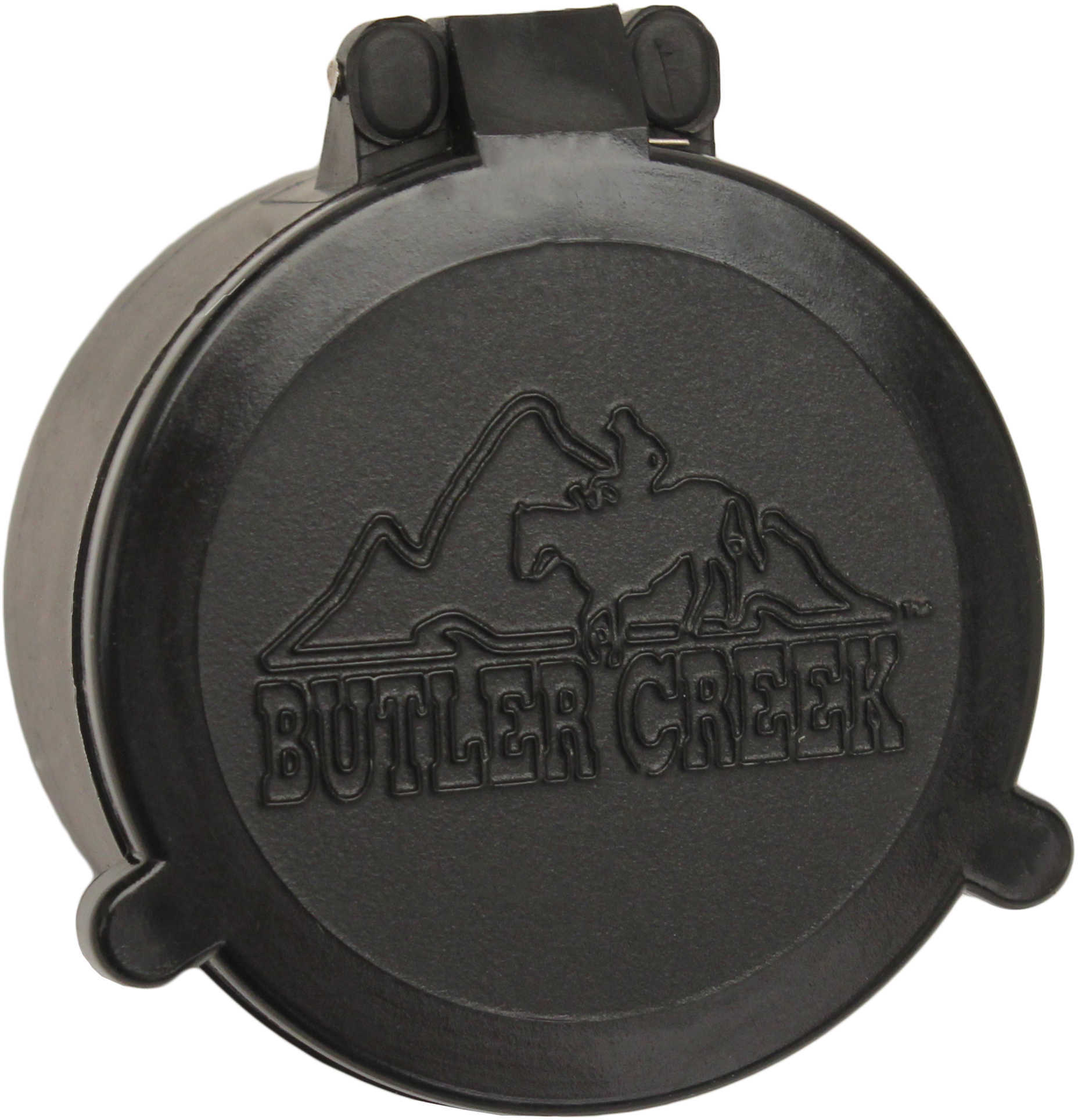 Butler Creek Flip-Open Scope Cover - 17 Objective 1.612" Diameter Quiet Opening lids at The Touch Of Your thum