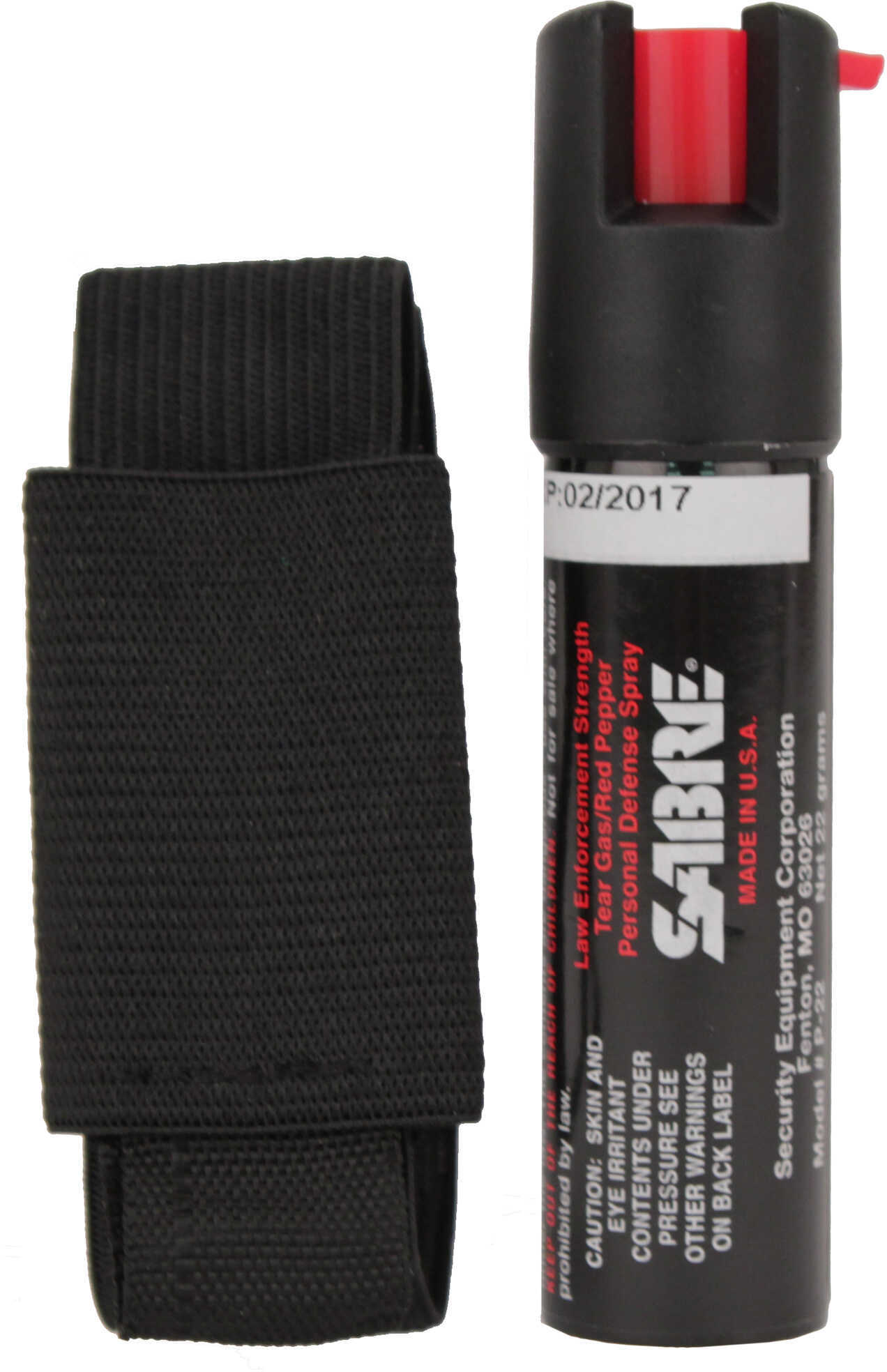 The Jogger Self Defense Spray Sabre 3-In-1: Red Pepper, Cs Military Tear Gas & Invisible Uv Dye Adjustable Hand Strap -