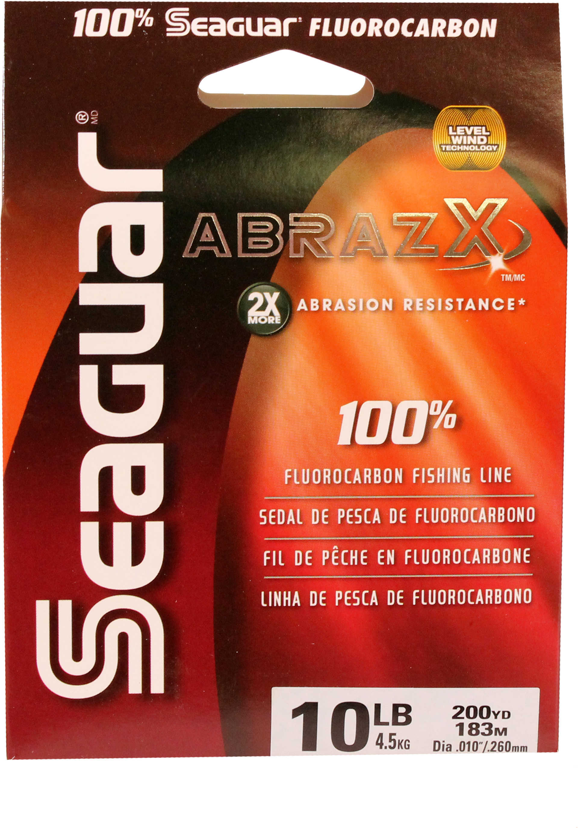 Seaguar Abraz X Fluorcarbon Clear 200yds 10Lb Md#: 10Ax-200