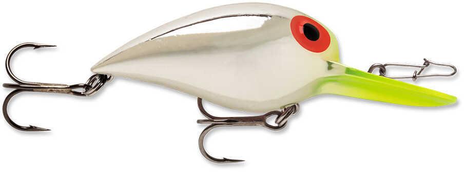 Storm Wiggle Wart 3/8Oz 2In Metal Silver/Chartreuse Lip Md#: V132