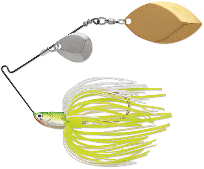 Terminator T1 Spinnerbait 3/8Oz Colorado/Okl Nickel/Gold Chartreuse/White Md#: T38Co02NG