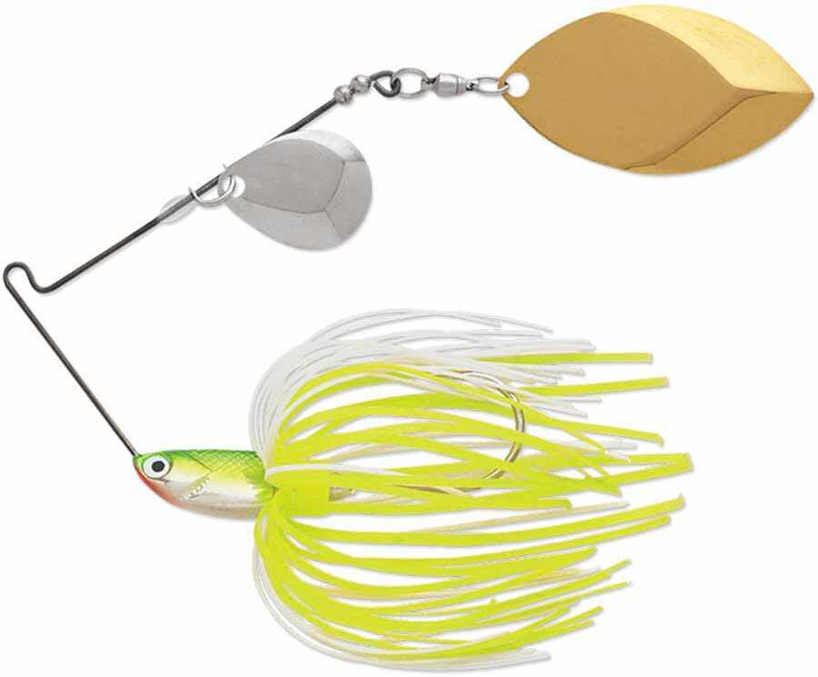 Terminator T1 Spinnerbait 3/8Oz Colorado/Willow Nickel/Gold Chartreuse/White Md#: T38Cw02NG