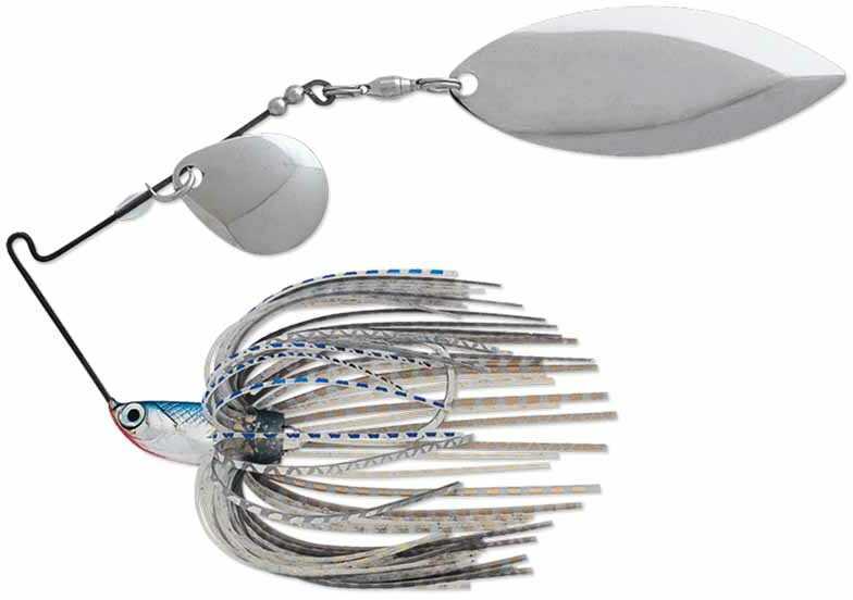 Terminator T1 Spinnerbait 3/8Oz Willow/Willow Nickel/Nickel Blue Shad Md#: T38WW42NN