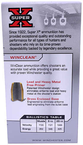 9mm Luger 124 Grain Soft Point 50 Rounds Winchester Ammunition