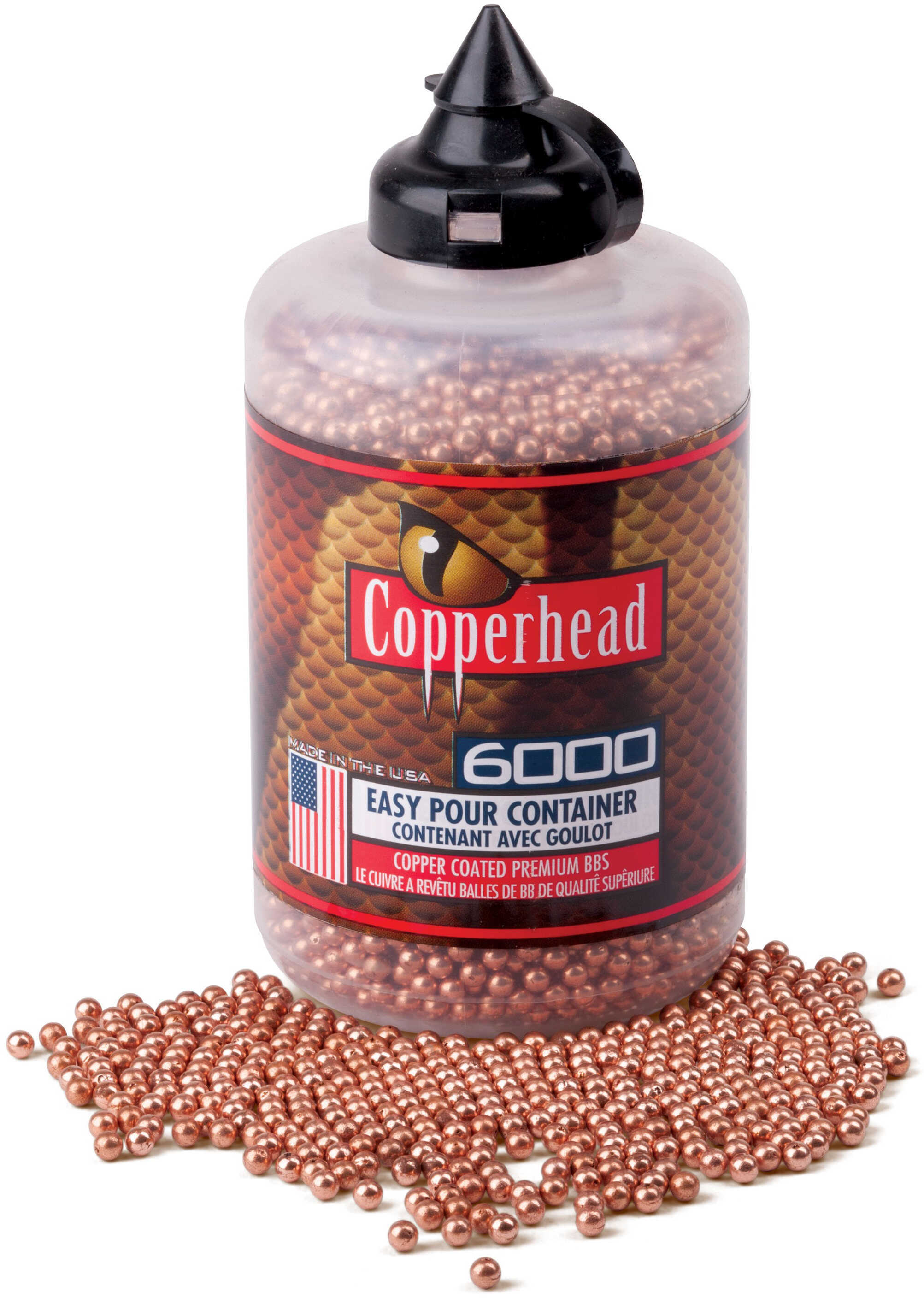 Crosman Copperhead .177 BB 6000 BBs Per Bottle Plastic 767