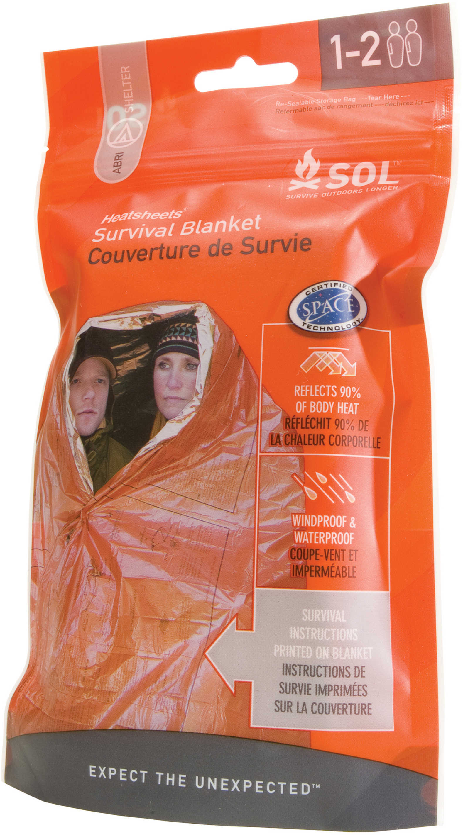 Adventure Medical Kits 01401701 Survival Blanket 2 Person Orange