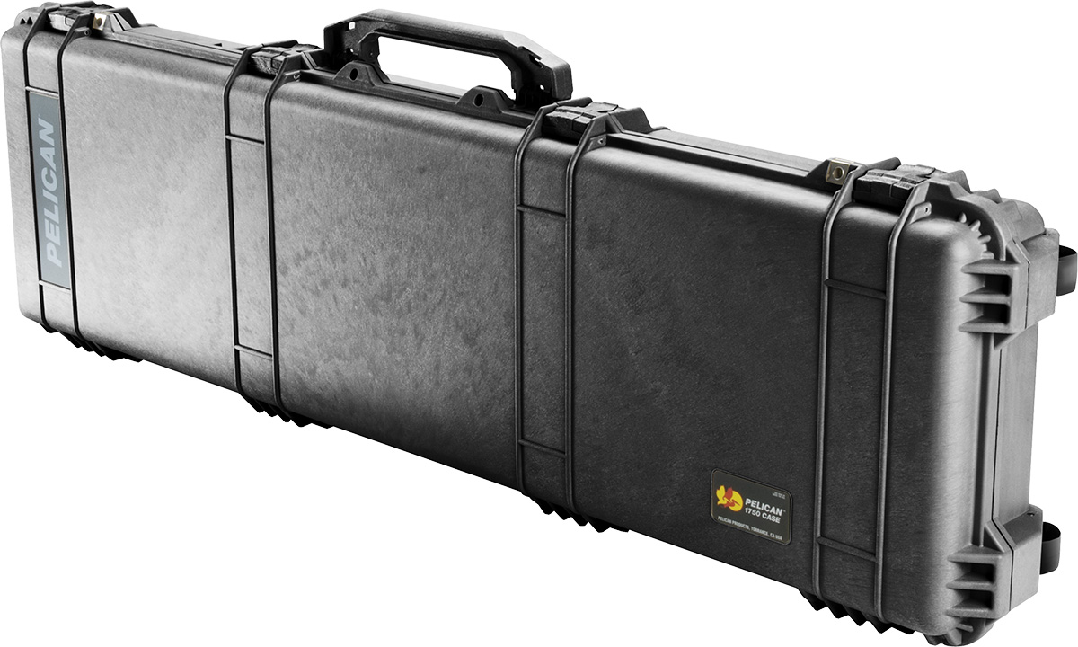 Pelican 1750 Protector Long Case with Scoped Gun Foam Cut Out (Black)