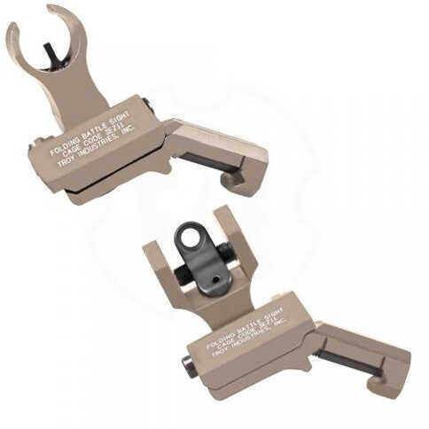 Troy 45 Degree BattleSight Sight Picatinny Flat Dark Earth HK Front And Round Rear SSIG-45S-HRFT-00