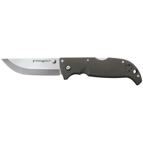 Cold Steel Cs-20NPF Finn Wolf 3.50" Folding Plain AUS 8A Blade OD Green Griv-Ex Handle