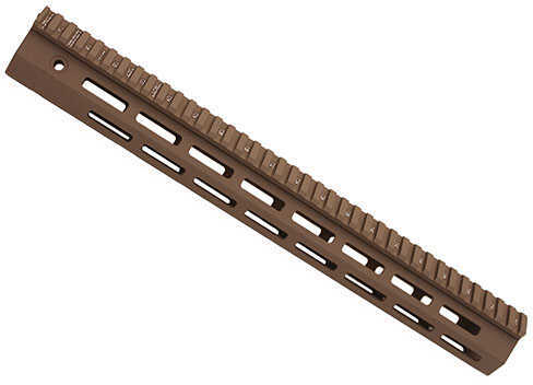 Troy BattleRail Rail Fits AR 5.56 15" M-Lok Aluminum Flat Dark Earth Finish SRAI-Ml1-15FT-00