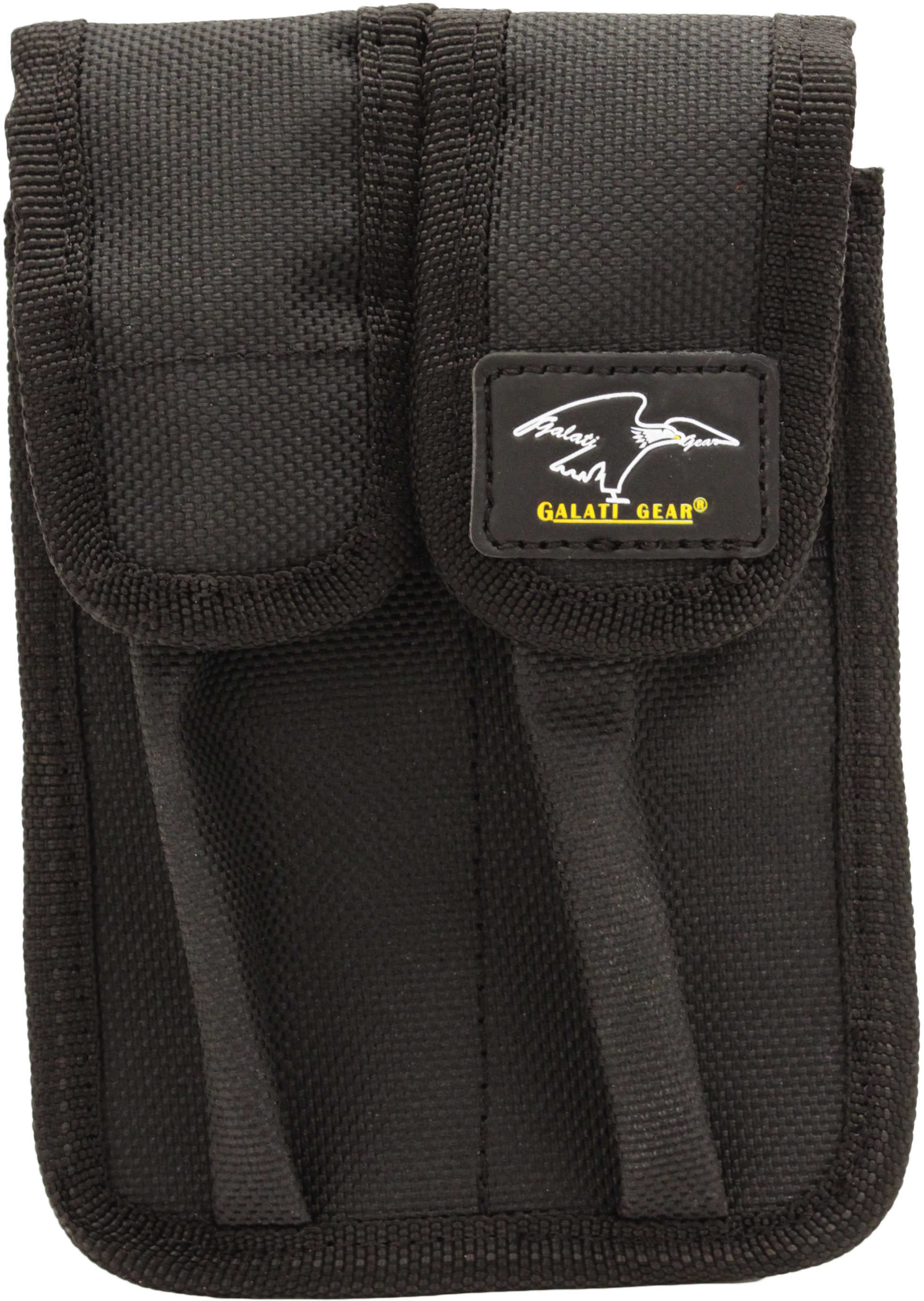 Galati Gear Double Mag Pouch With Molle Black Nylon Velcro And GLMP2VM