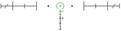 Trijicon 100224 ACOG 4x 32mm Obj 36.8 ft @ yds FOV Green Finish Dual Illuminated Horseshoe 223 Ballistic