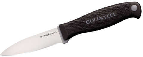 Cold Steel Cs-59KSPZ Kitchen Classics Paring 3" Fixed Plain Cryo 4116 SS Blade/Black Kray-Ex Handle