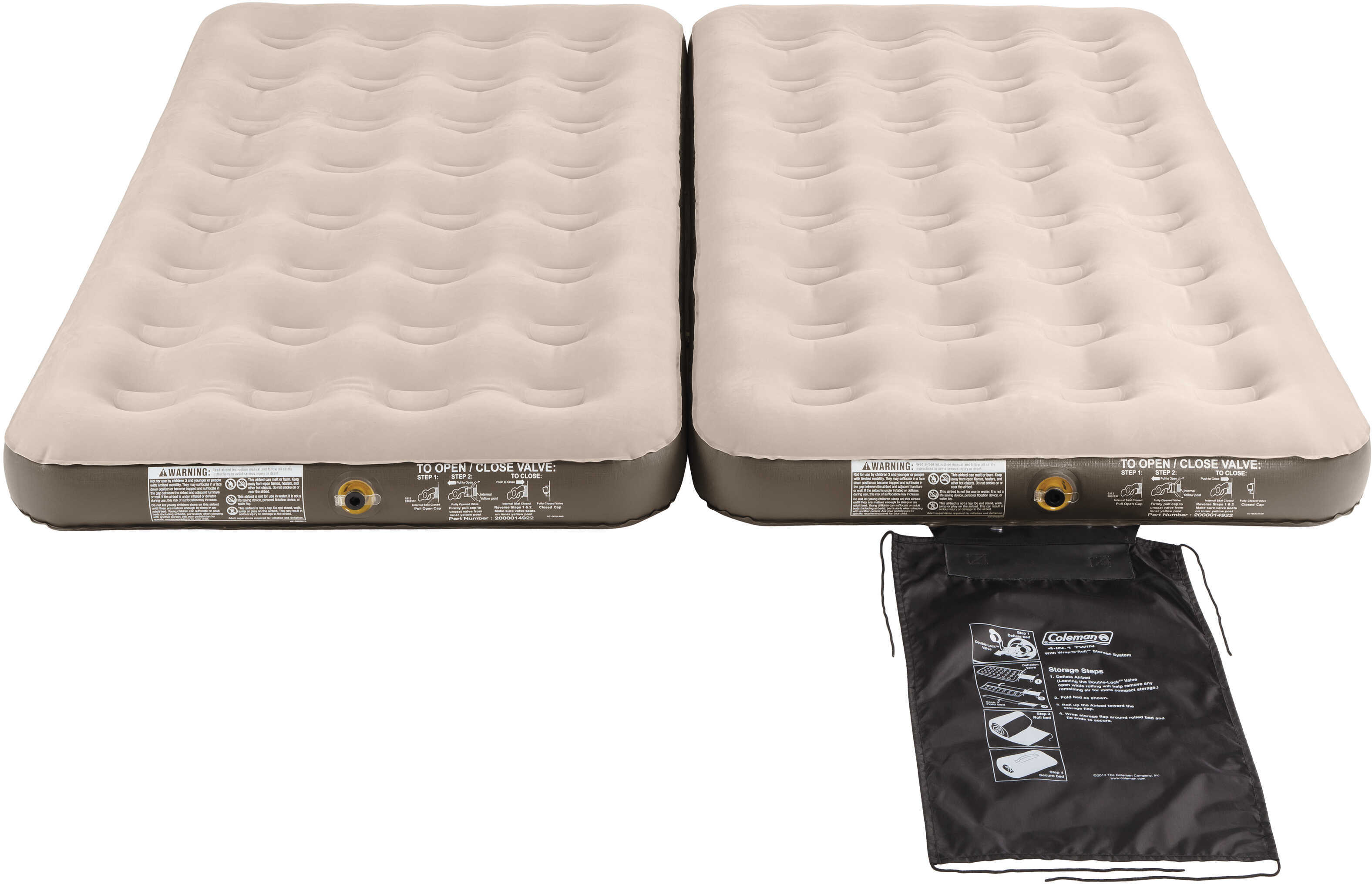 Coleman 4-N-1 Quickbed Airbed Tan 2000018355