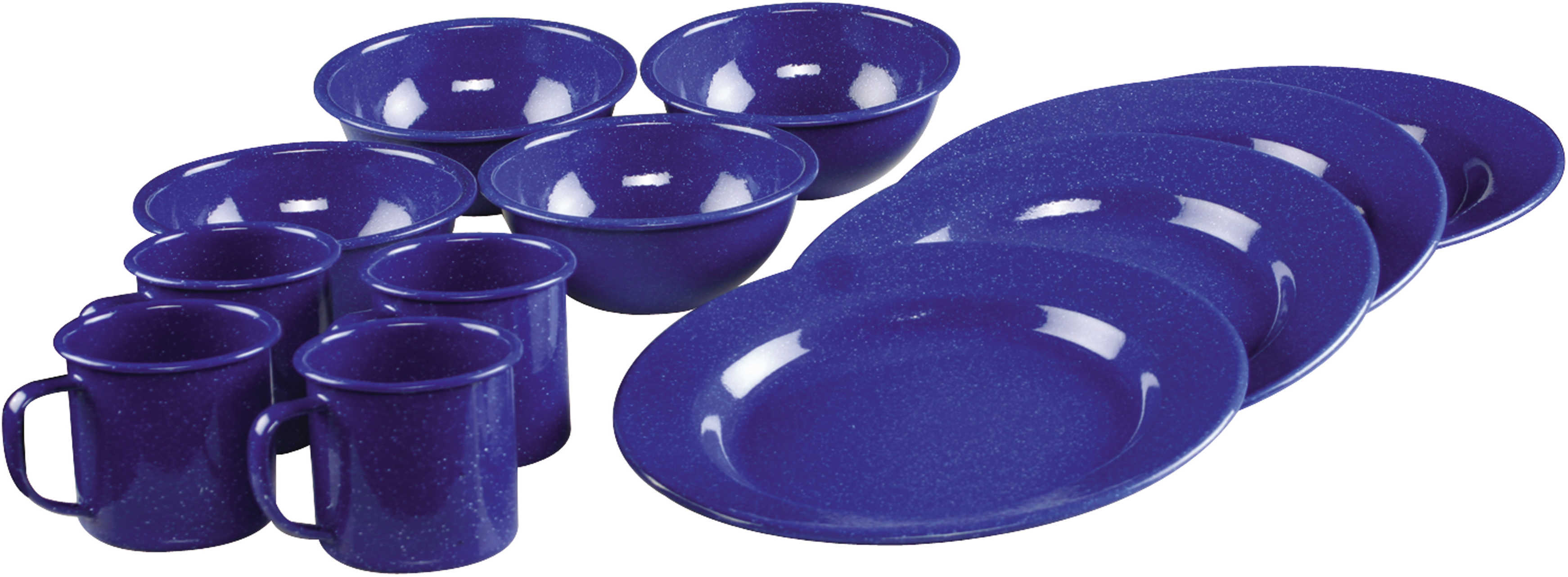 Coleman 12 Piece Enamelware Dining Set Blue 2000016404