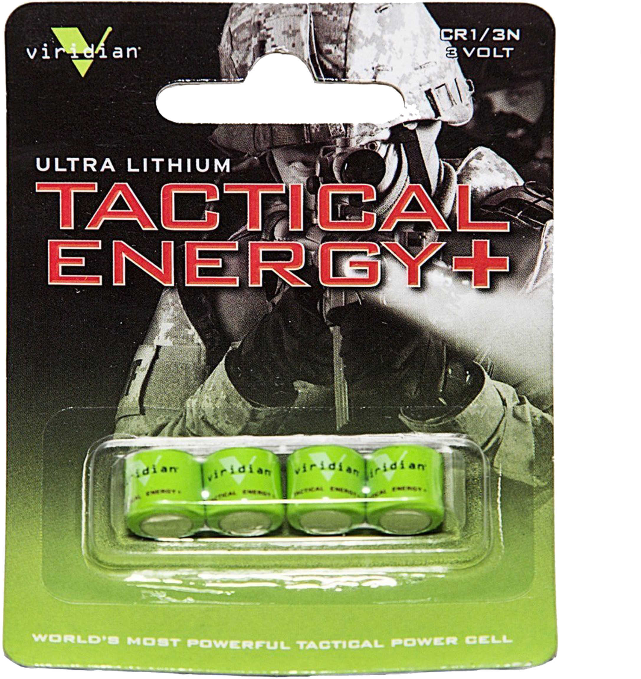 Viridian 1/3N 3V Lithium Battery 4 Pack 13N4