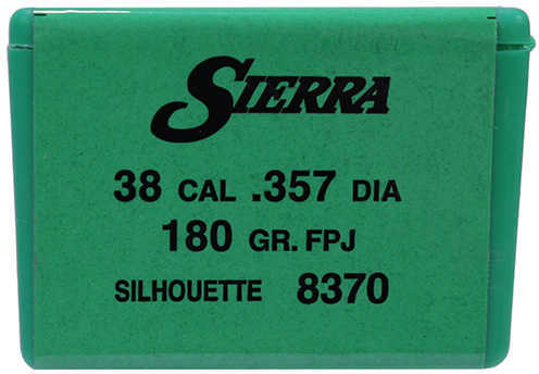 Sierra Tournament Master Handgun Bullets .38 Cal .357" 180 Gr FPJ-Match 100/ct