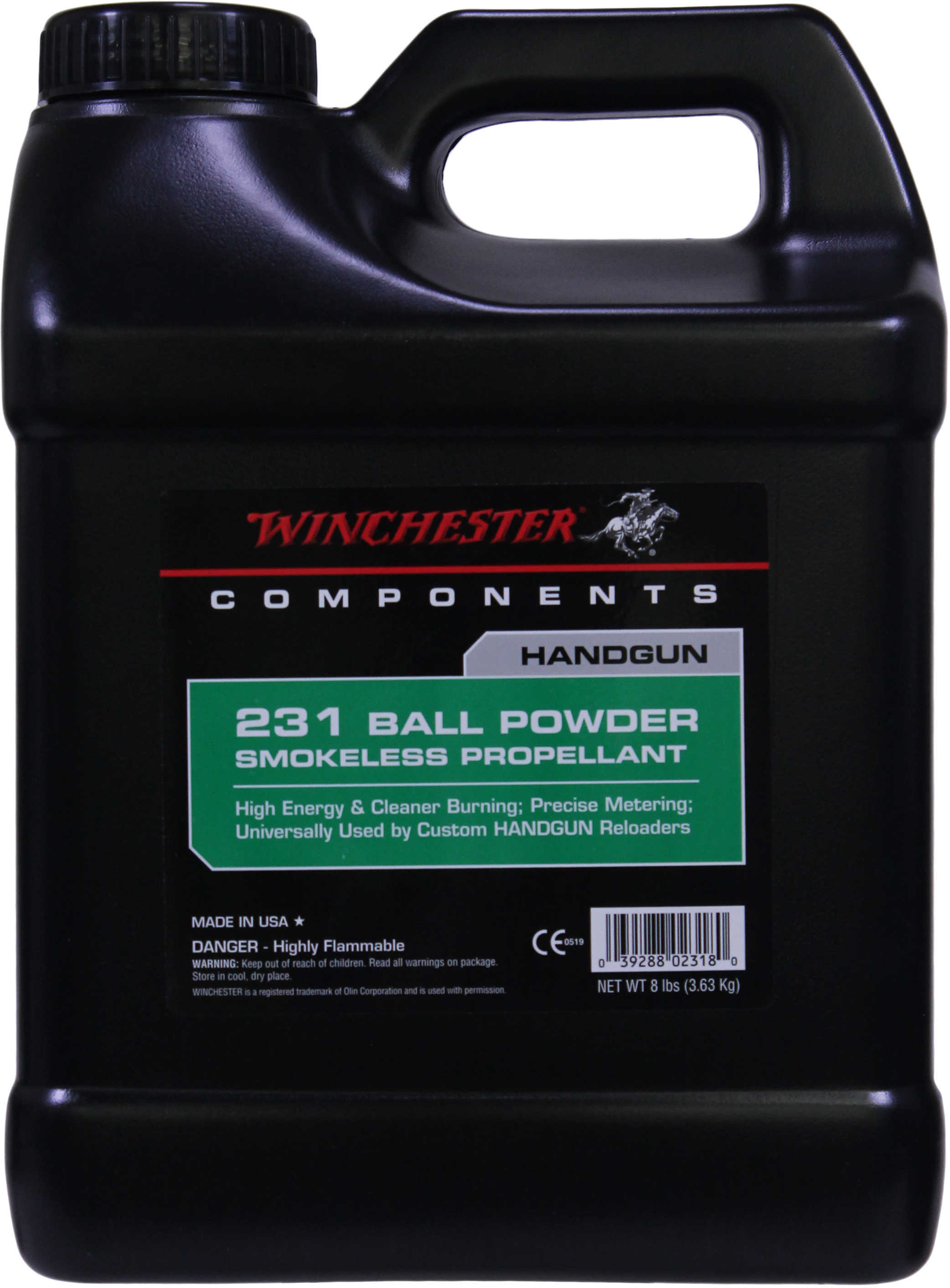 Winchester Powder 231 Smokeless 8 Lb