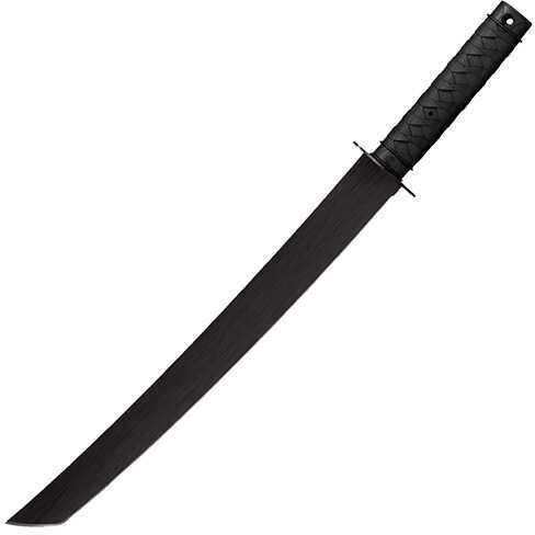 Cold Steel Cs-97TKLZ Tactical Wakizashi 18" Black Matte Baked-On Anti Rust 1055 Carbon Blade/ Polypropylene