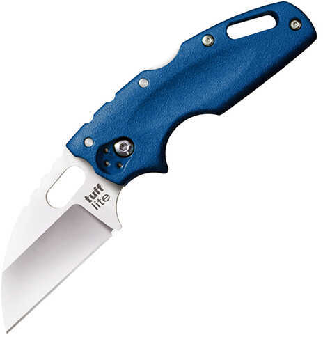 Cold Steel Cs-20LTB Tuff Lite 2.50" Folding Plain AUS 8A Blade Blue Griv-Ex Handle