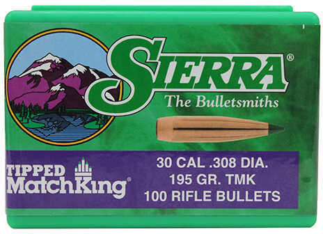 Sierra 7795 Tipped MatchKing 30 Caliber .308 155 GR 100 Box