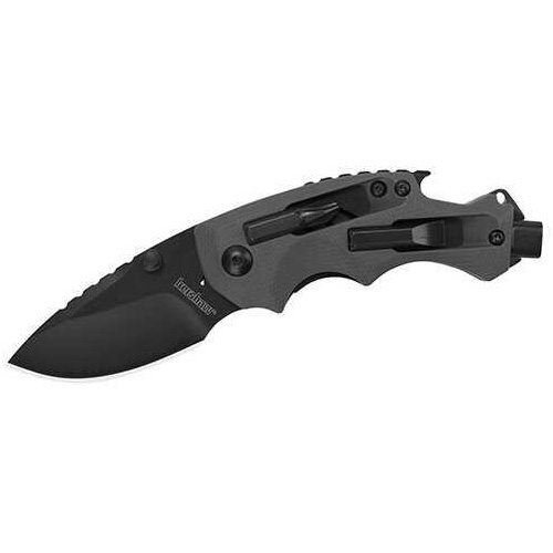 Kershaw 8720 Shuffle DIY 2.40" Folding Drop Point Plain Black Oxide 8Cr13MoV SS Blade GFN Gray Handle