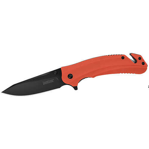 Kershaw 8650 Barricade Multi-Purpose Tool 3.5" 8Cr13MoV Steel Modified Clip Point Glass Filled Nylon Orange