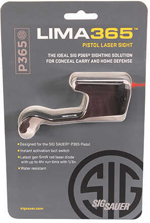 Sig Sauer Electro-Optics SOL36501 Lima365 Laser Grip Module Red P365 Black Polymer