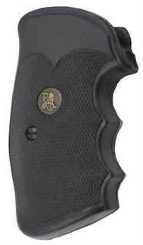 Pachmayr 02529 Gripper Professional Pistol Colt Python/Trooper Black Rubber