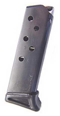 Mecgar Walther PPK Magazine With Plastic Finger Rest Floorplate .380 Cal - 6 Rounds - Anti-Corrosion Blue-Oxide Finish