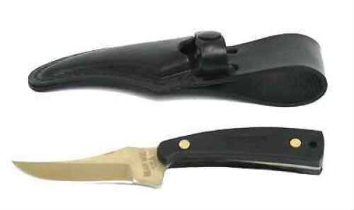 Bear & Son UPSWEPT Skinner 3.1 " STAGLON W/Leather Sheath USA