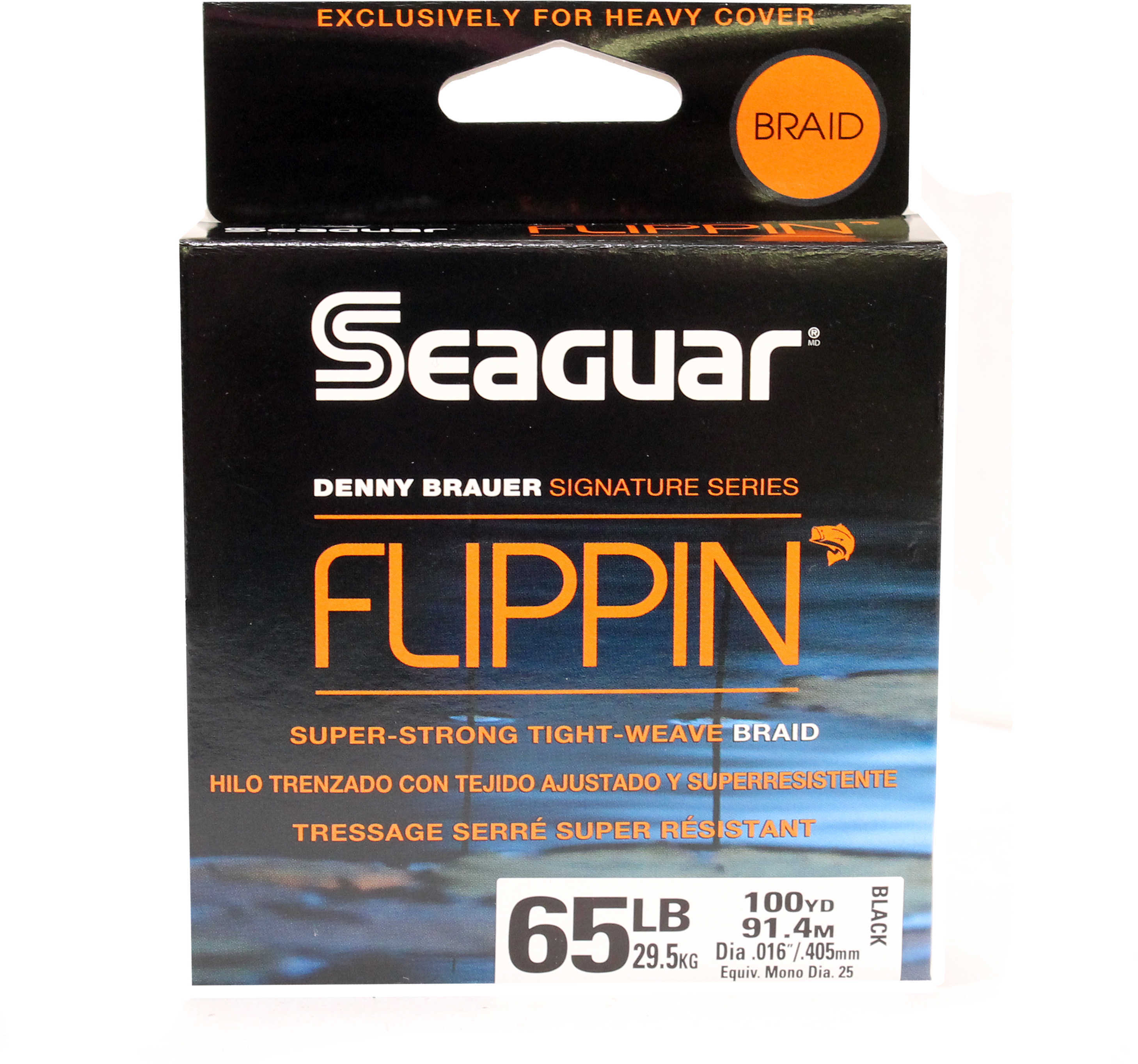 SEAG FLIPPIN' Braid 65Lb 100YDBLK