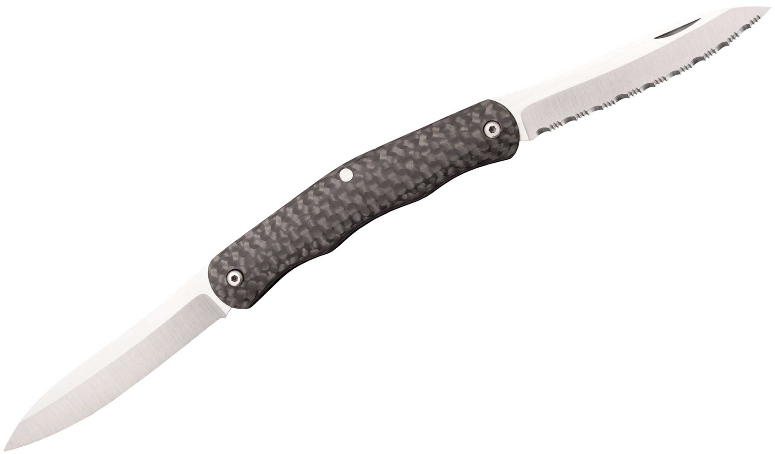 Cold Steel Cs-54VPN Lucky 3.63" Folding Plain/Serrated S35VN Stainless Blade Carbon Fiber Black Handle