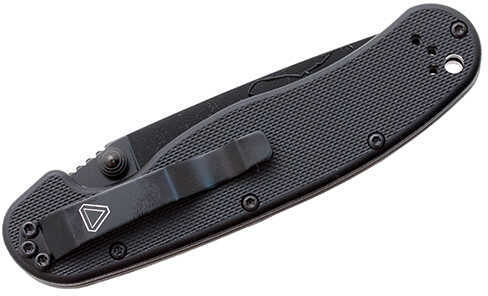 OKC RAT II BP-Black Handle Black 7in Blade Folding Knife