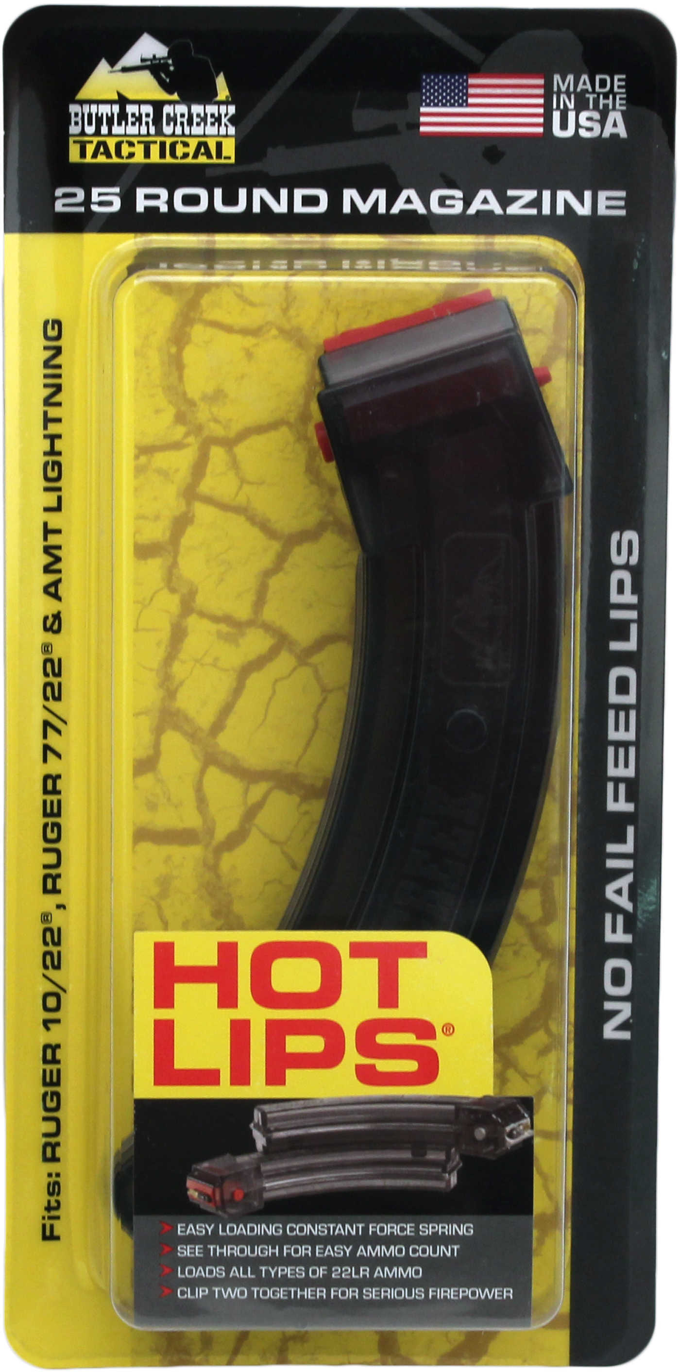 Butler Creek 10/22® 22LR Hot Lips 25 Rd Magazine Smoke