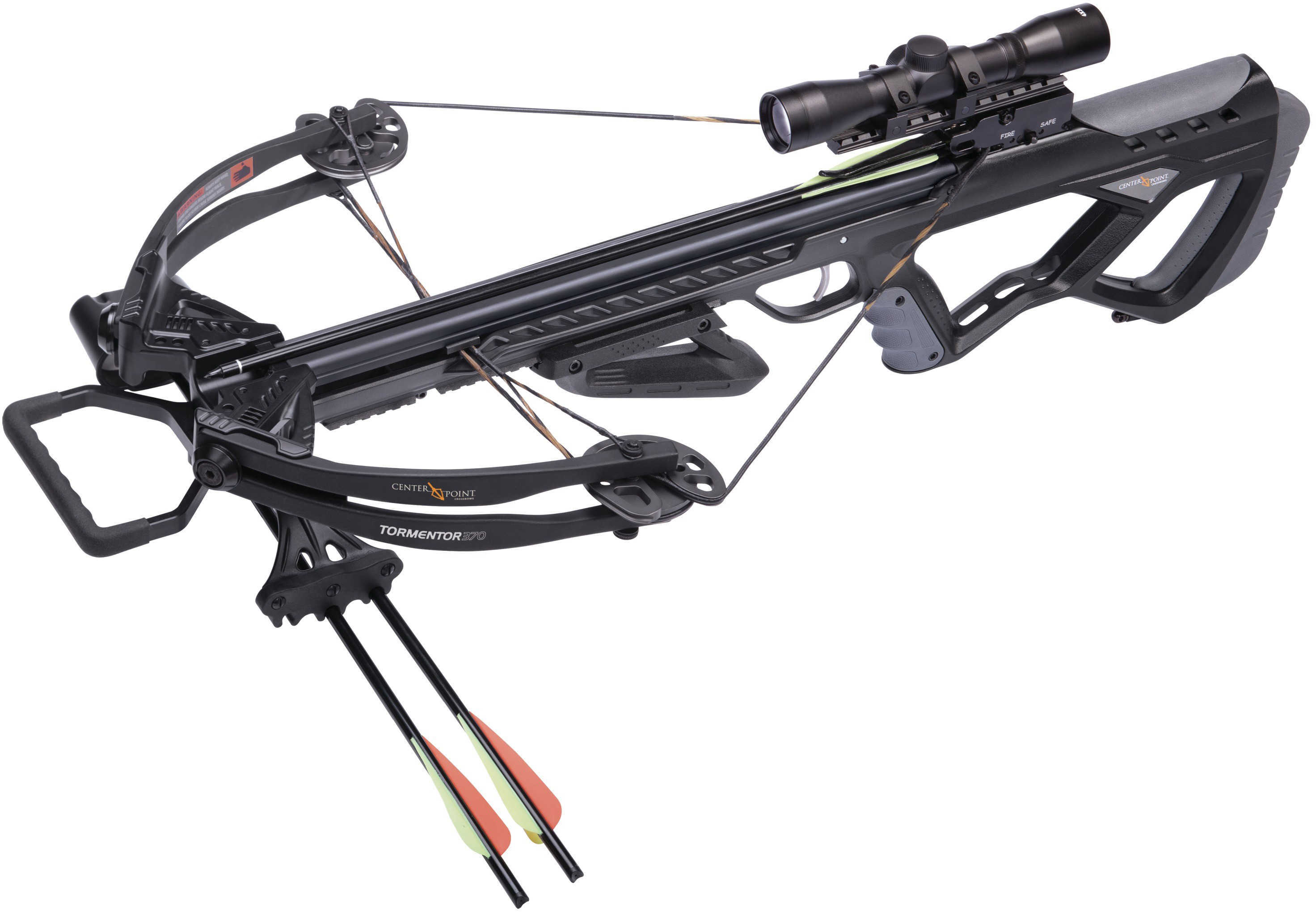 Center Point Crossbow Tormentor 370 Black W/4X Scope Model: AXCT185BK