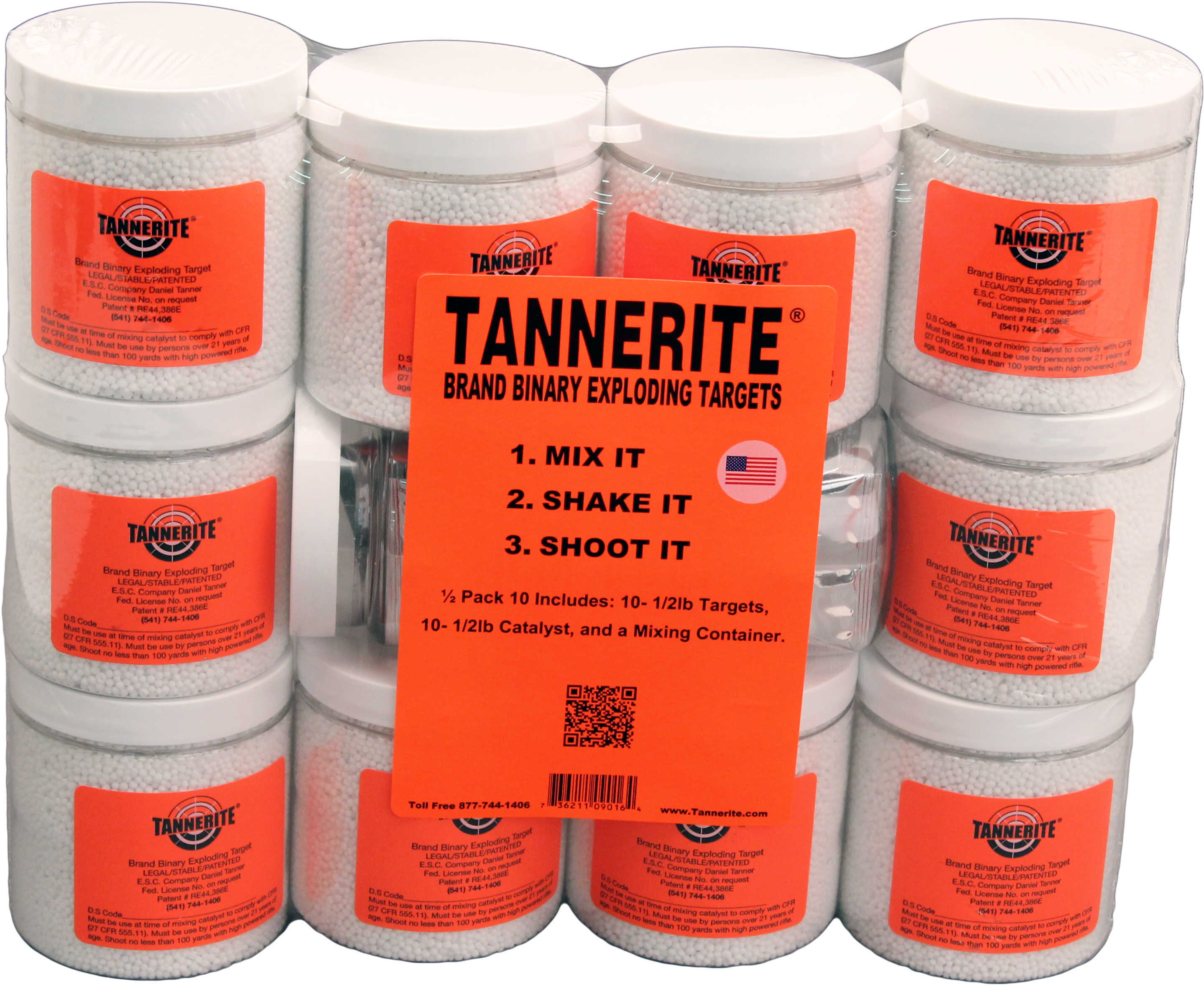 Tannerite Full Brick Target 1/2 Pound 10 Pack PK