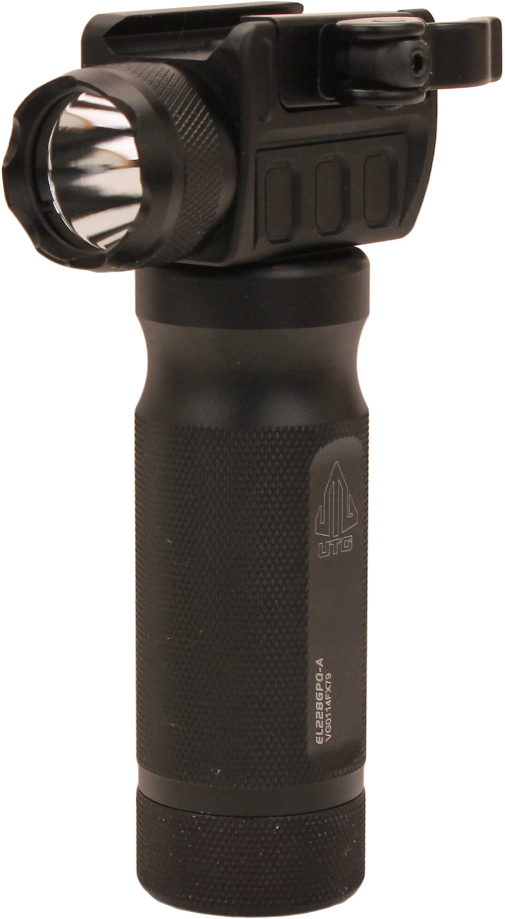 Leapers Inc. - UTG Flashlight New Gen 400 Lumen Fits Picatinny w/ Quick Detach Mount Base Black Finish MNT-EL228GPQ-A