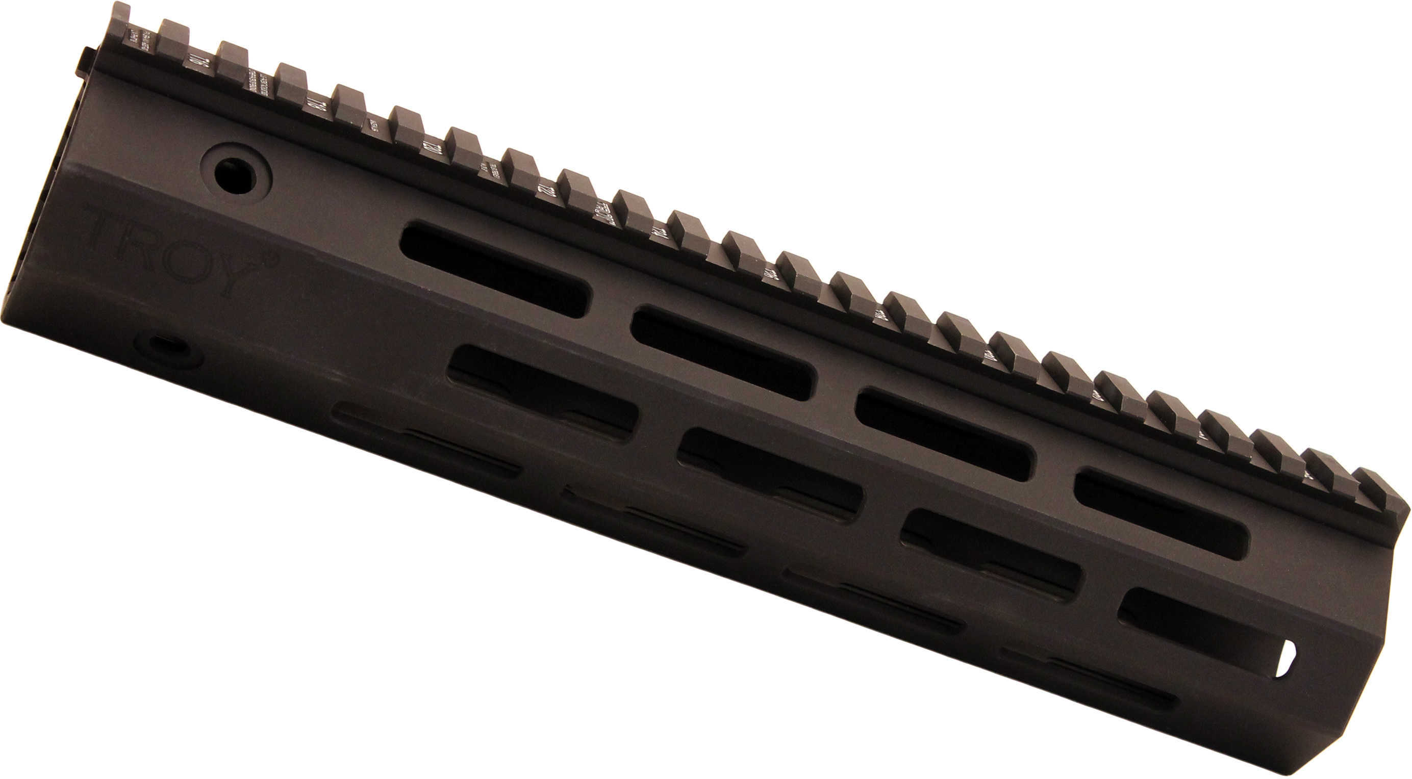 Troy Ind SRAIML190BT0 Battle Rail AR-15 Aluminum Blk