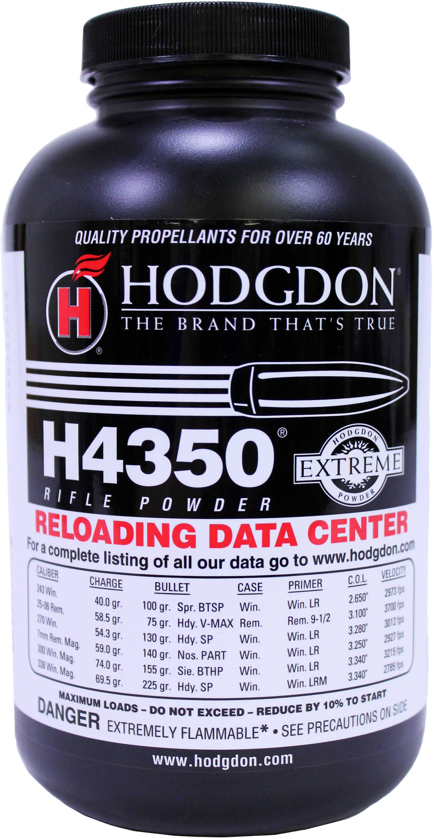 Hodgdon H4350 Smokeless Powder 1 Lb